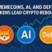Memecoins, AI, and DeFi Tokens Lead Crypto Rebound
