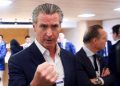 Newsom warns ‘pathetic’ foreign leaders to grow a backbone in bizarre takedown likening Trump to a T.rex
